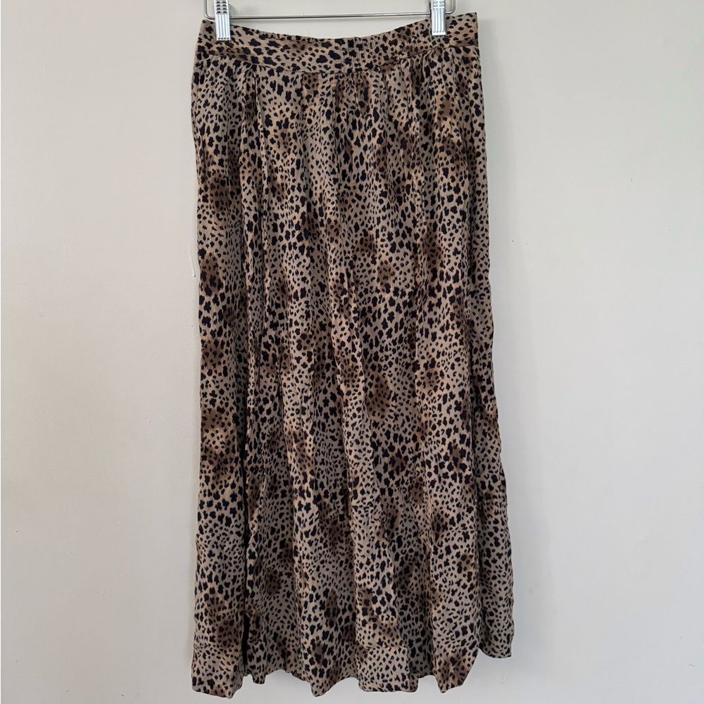 Don Caster (10) vintage brown leopard skirt